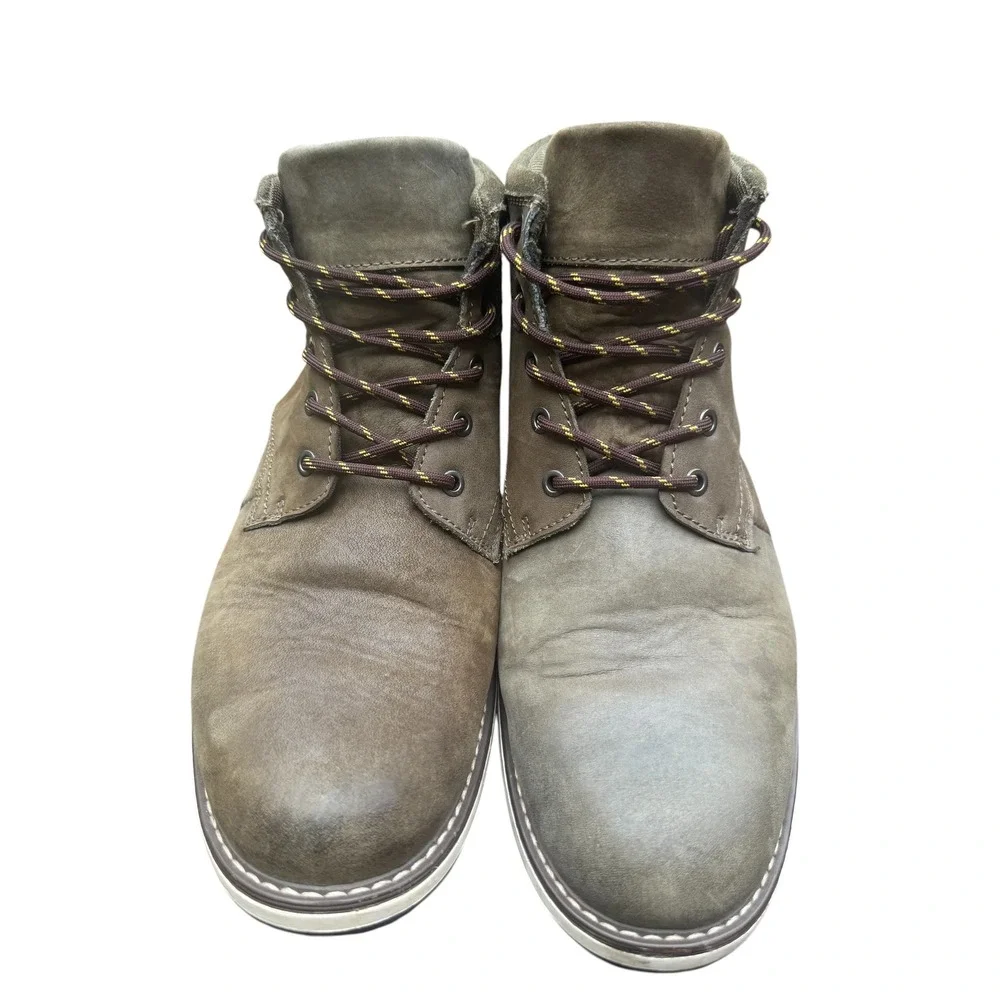 English Laundry Boots Mens 12 Olive Brown GUC Lace Up EL2752B Ankle Boot